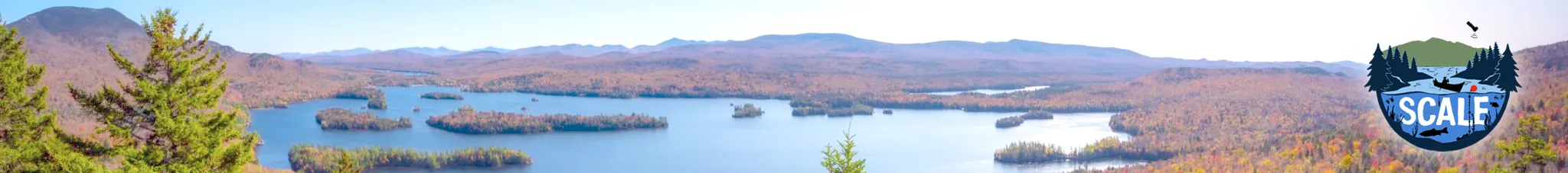 SCALE logo on lake view