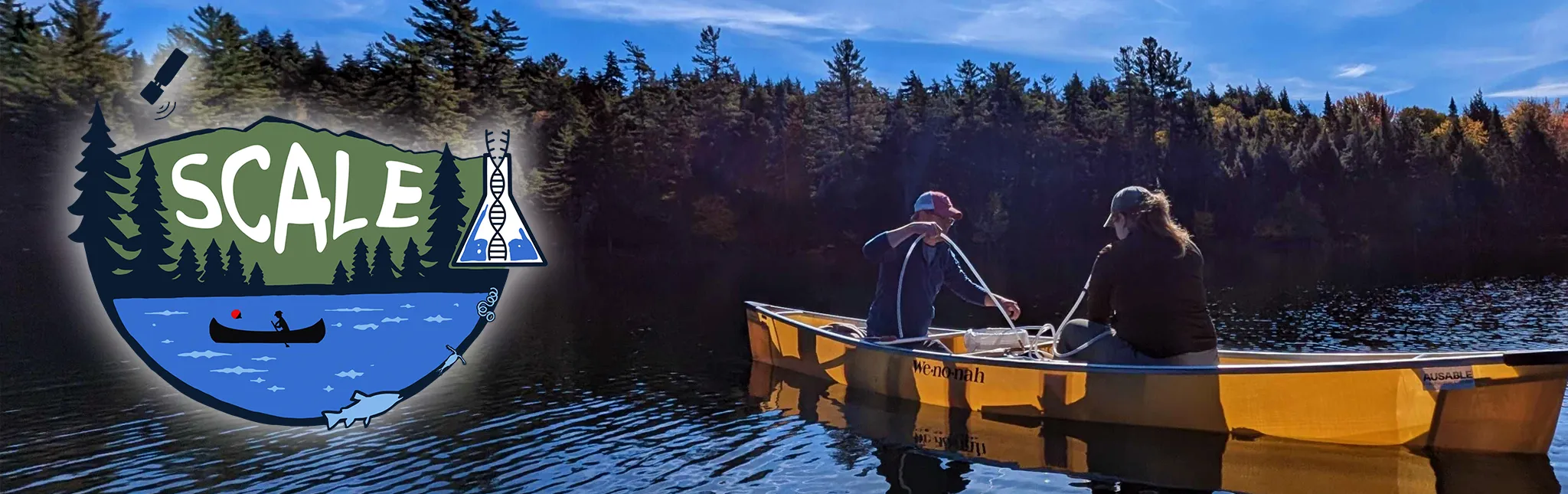 SCALE logo on lake view